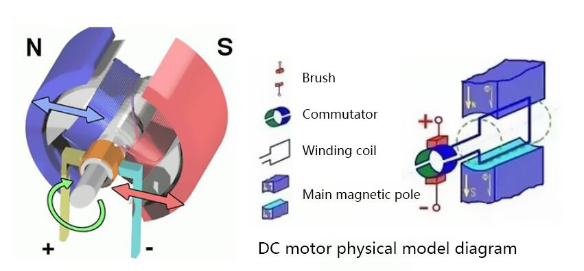 DC brushless motor model diagram